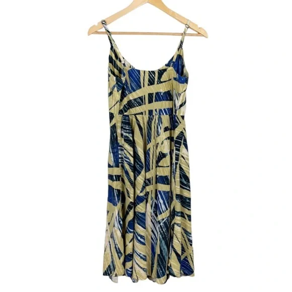 Jam’s World Wood Grove Blue Tan Sleeveless Dress Size Small - Picture 7 of 10